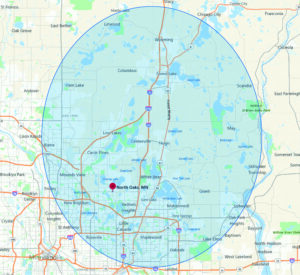 Freedom Home Care Twin Cities Service Area Map